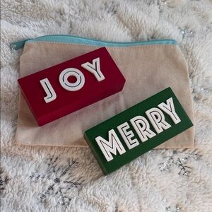 Festive JOY and MERRY Blocks